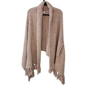 Barefoot Dreams CozyChic Luxe Laguna Wrap Soft Poncho Cardigan One Size